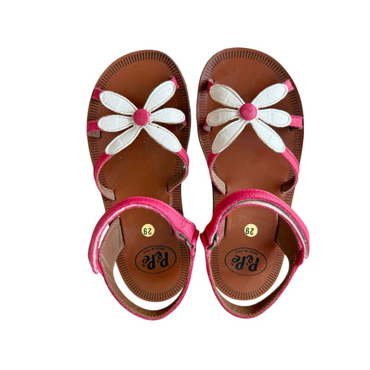 Sandali Margherita Pelle Fucsia PèPè - Numero 29