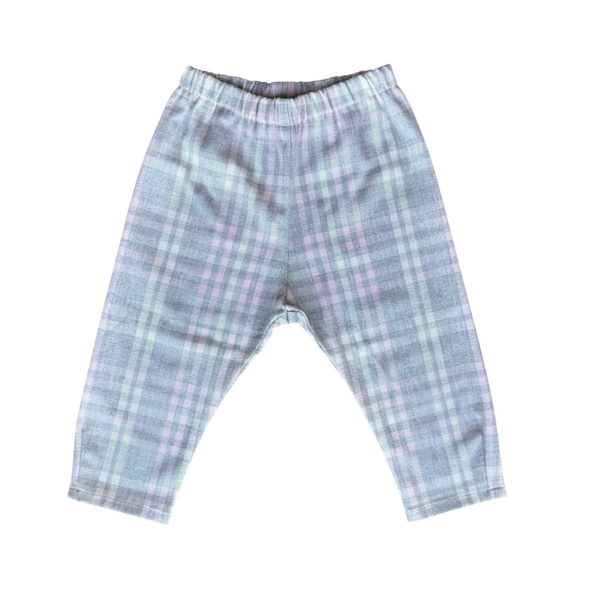 Pantaloni scozzesi grigio rosa Il Gufo - 12/18 mesi