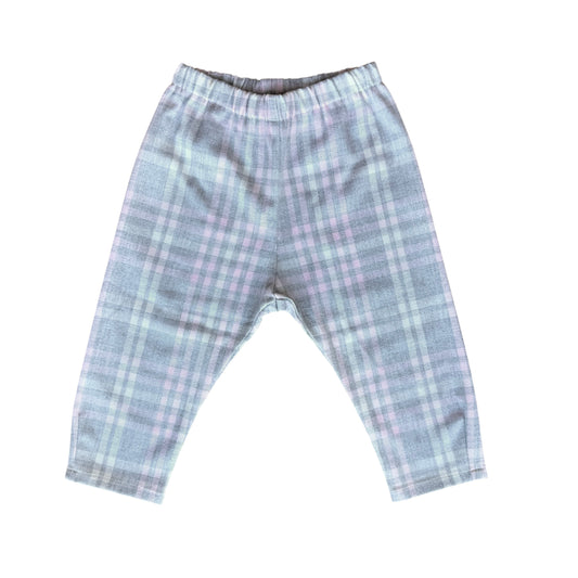 Pantaloni scozzesi grigio rosa Il Gufo - 12/18 mesi