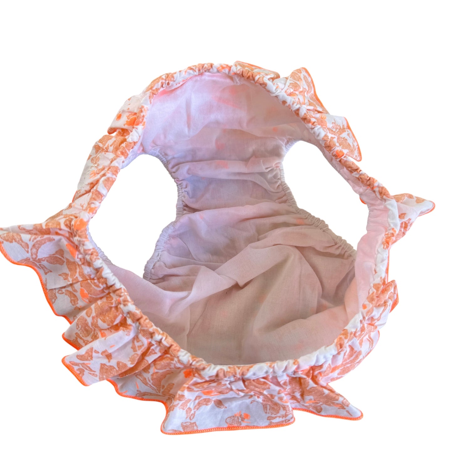 Slip da mare in cotone con balza Chloè - 6 mesi