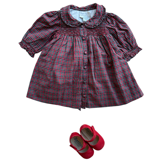 Abito retrò scozzese Ralph Lauren - 9 mesi