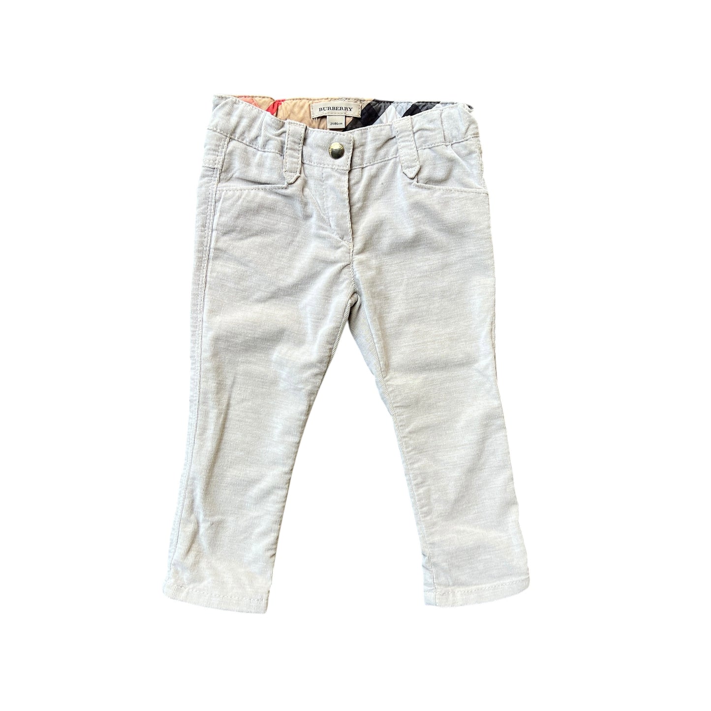 Pantaloni micro velluto Burberry - 2 anni
