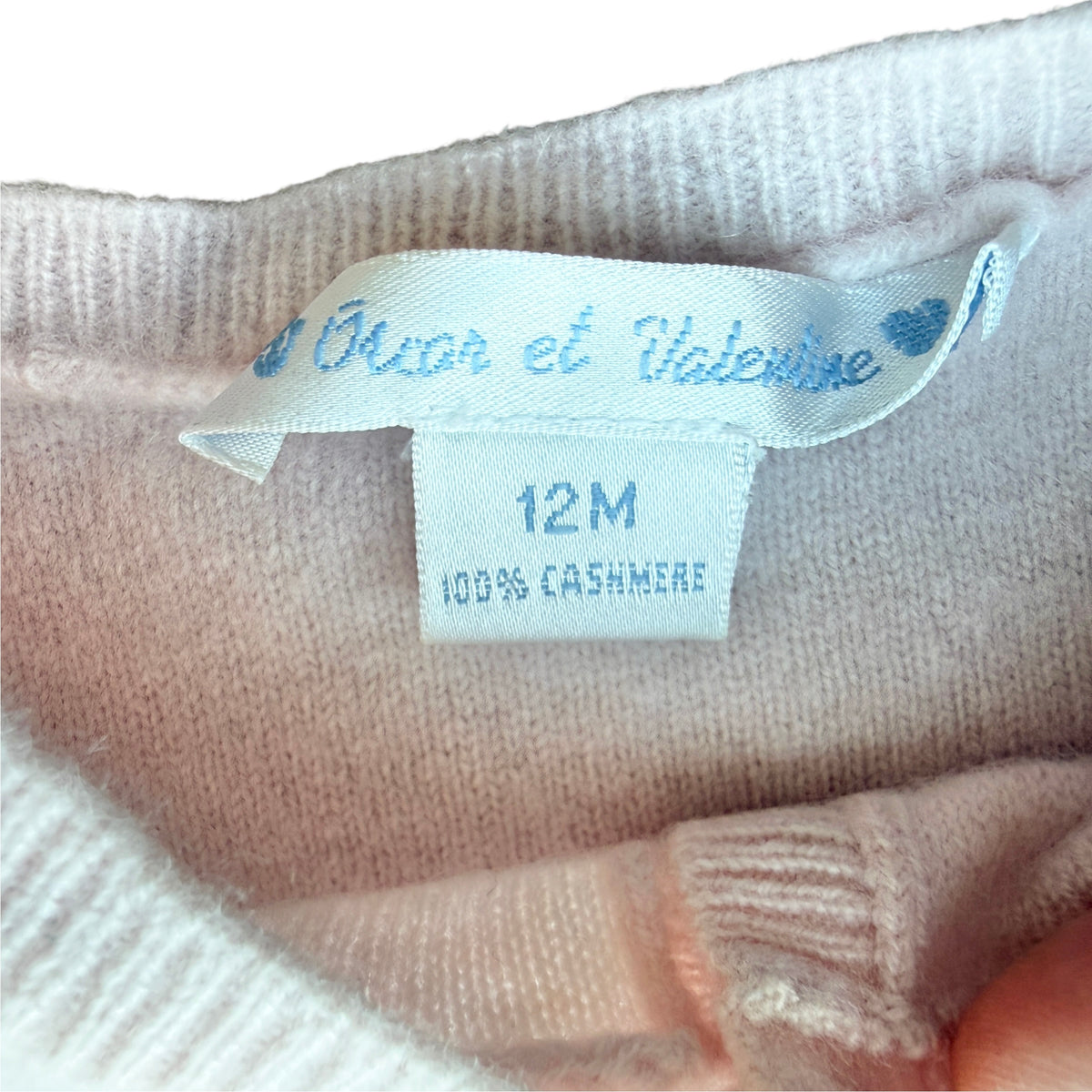 Cardigan rosa 100% cashmere Oscar et Valentine - 9/12 mesi