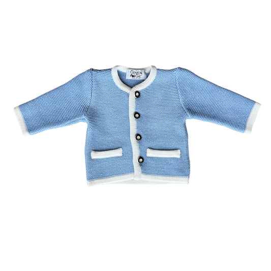 Cardigan misto lana merinos Creazioni Chic - 6 mesi