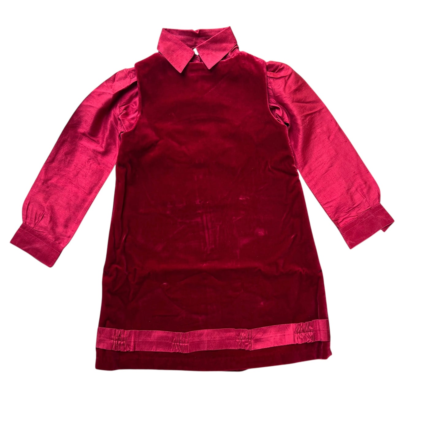 Completo abito velluto e camicia shantung Nicoletta Fanna - 8 anni