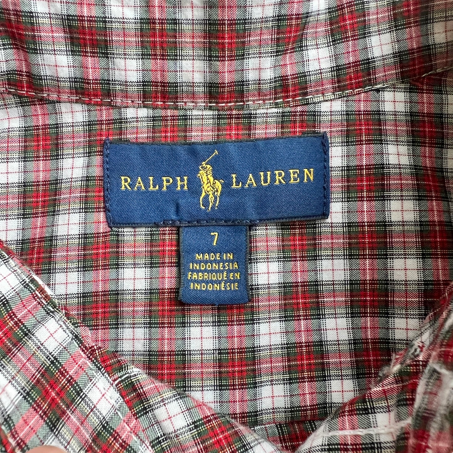 Camicia scozzese Ralph Lauren - 7 anni