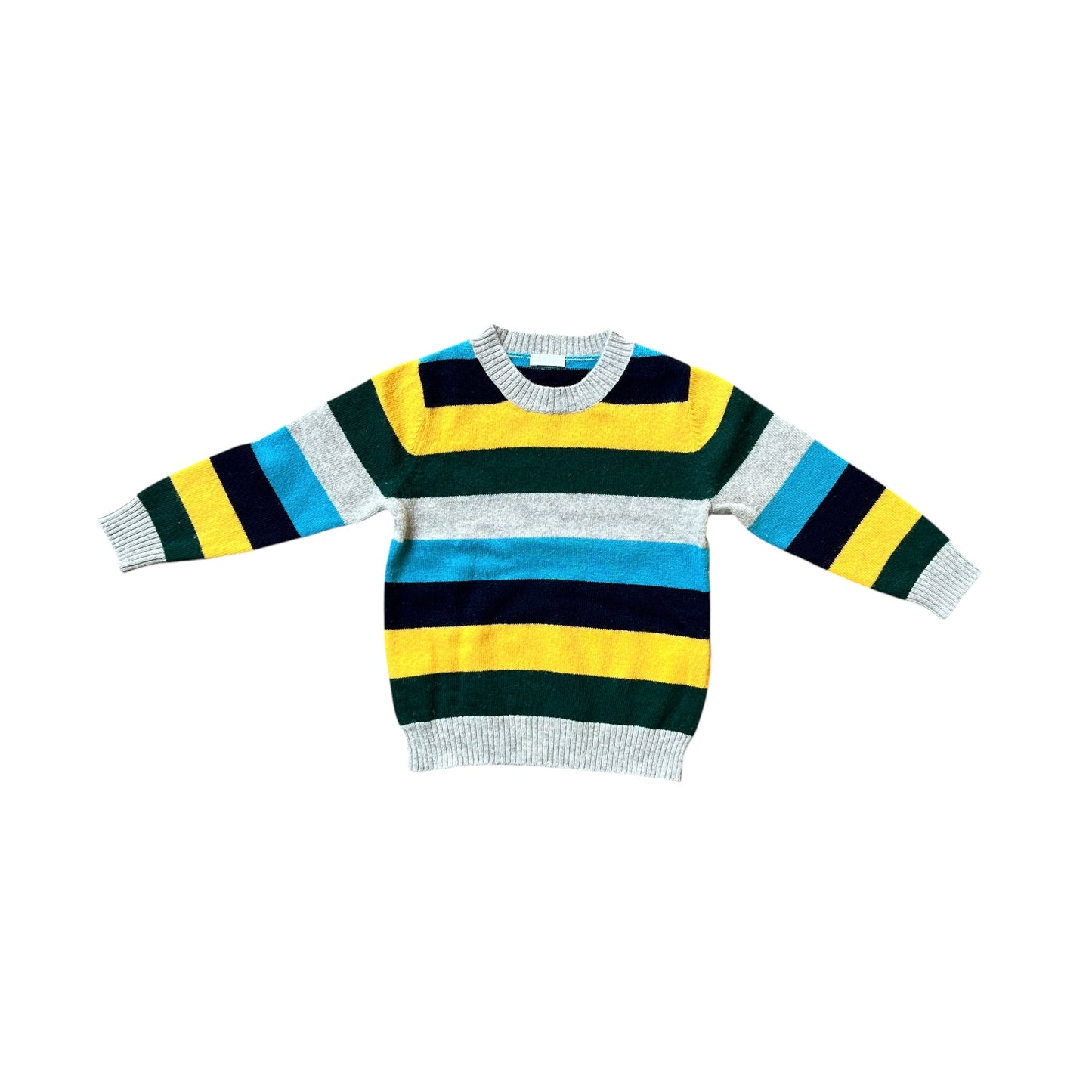 Maglione 100% lana a righe Il Gufo - 2 anni