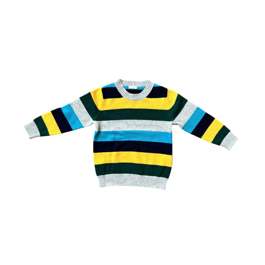 Maglione 100% lana a righe Il Gufo - 2 anni