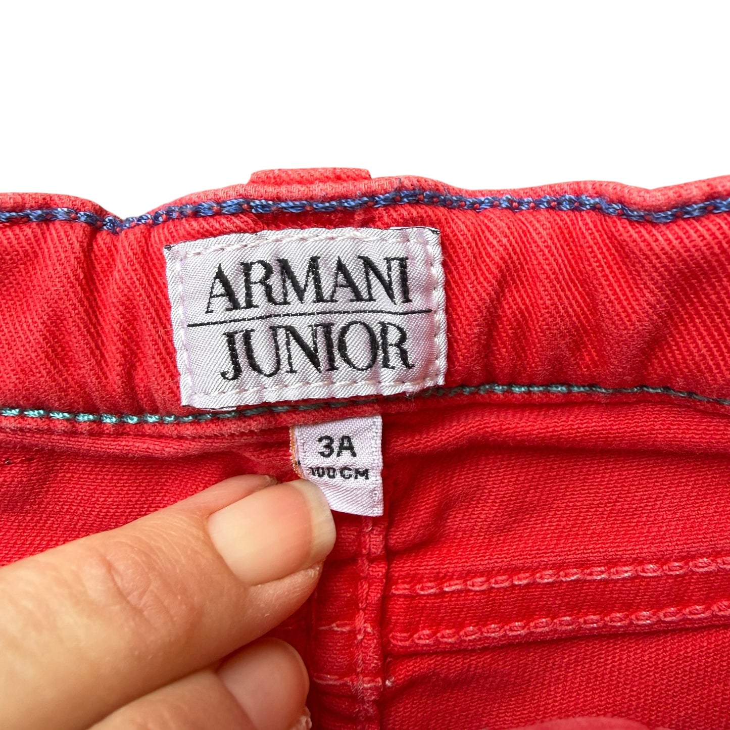 Jeans rossi Armani Junior - 3 anni