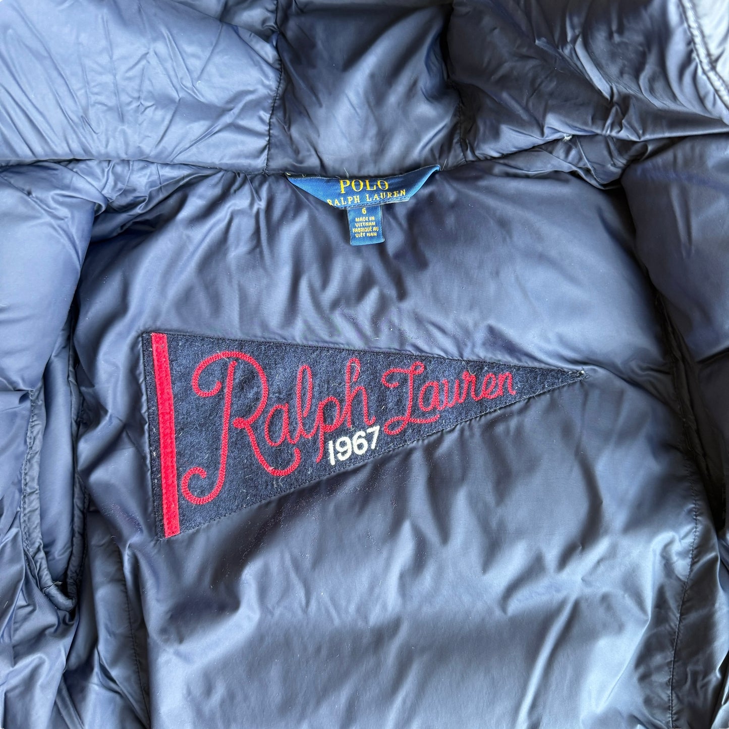 Piumino lungo Polo Ralph Lauren blu - 6 anni