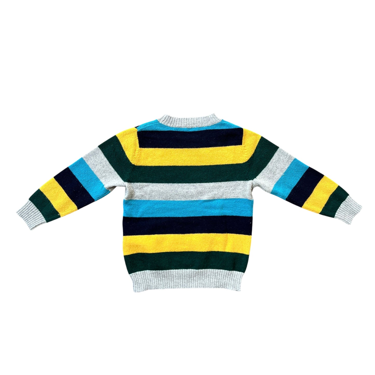 Maglione 100% lana a righe Il Gufo - 2 anni