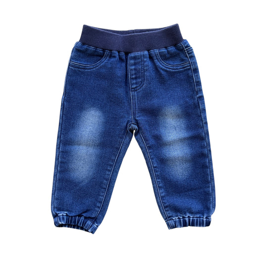 Pantaloni effetto jeans morbidi Guess - 6/9 mesi