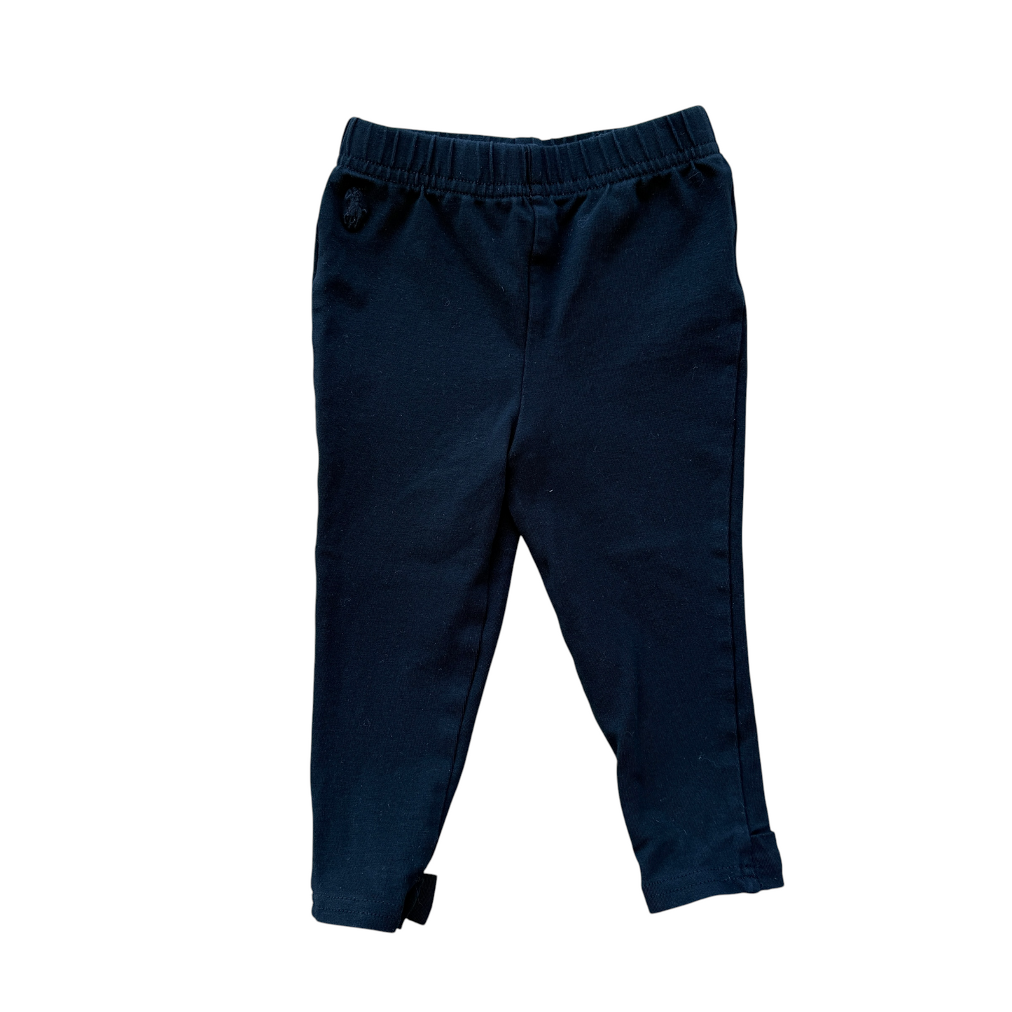 Leggings neri con fiocchetti Ralph Lauren - 18 mesi