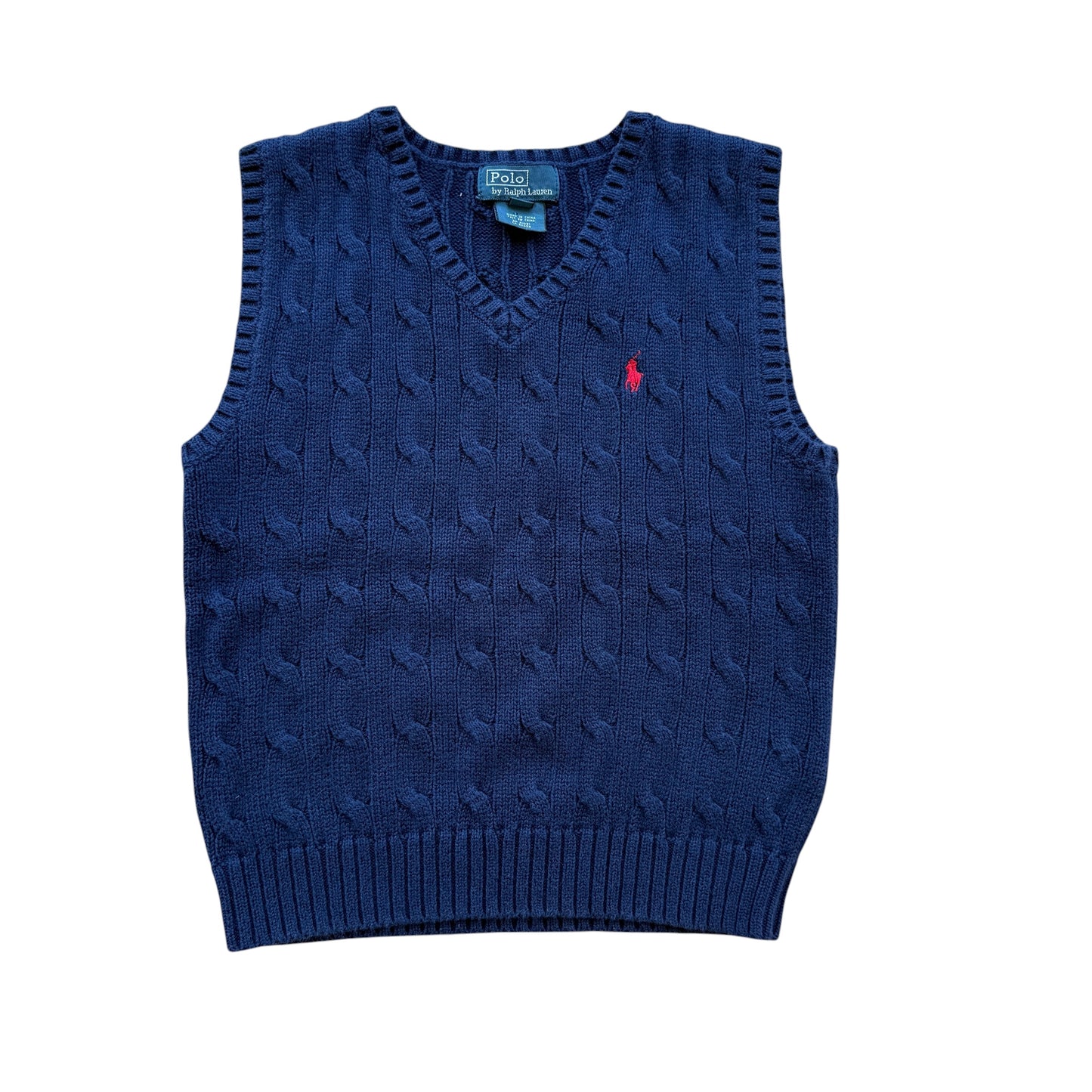 Gilet cotone a trecce blu Polo Ralph Lauren - 5 anni