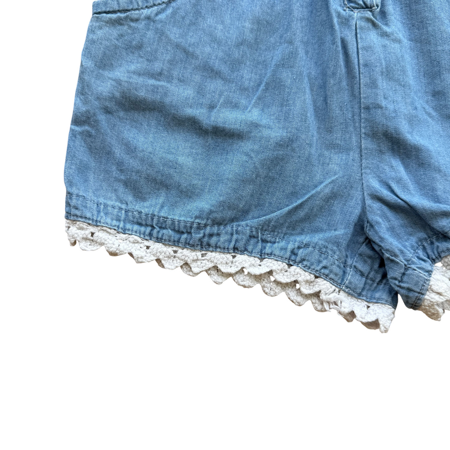 Tuta jumpsuit jeans leggero con inserti in pizzo Calvin Klein Jeans - 5 anni