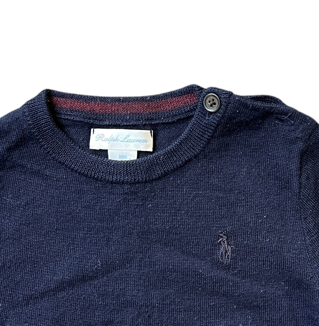 Maglione 100% lana sottile Ralph Lauren - 18 mesi