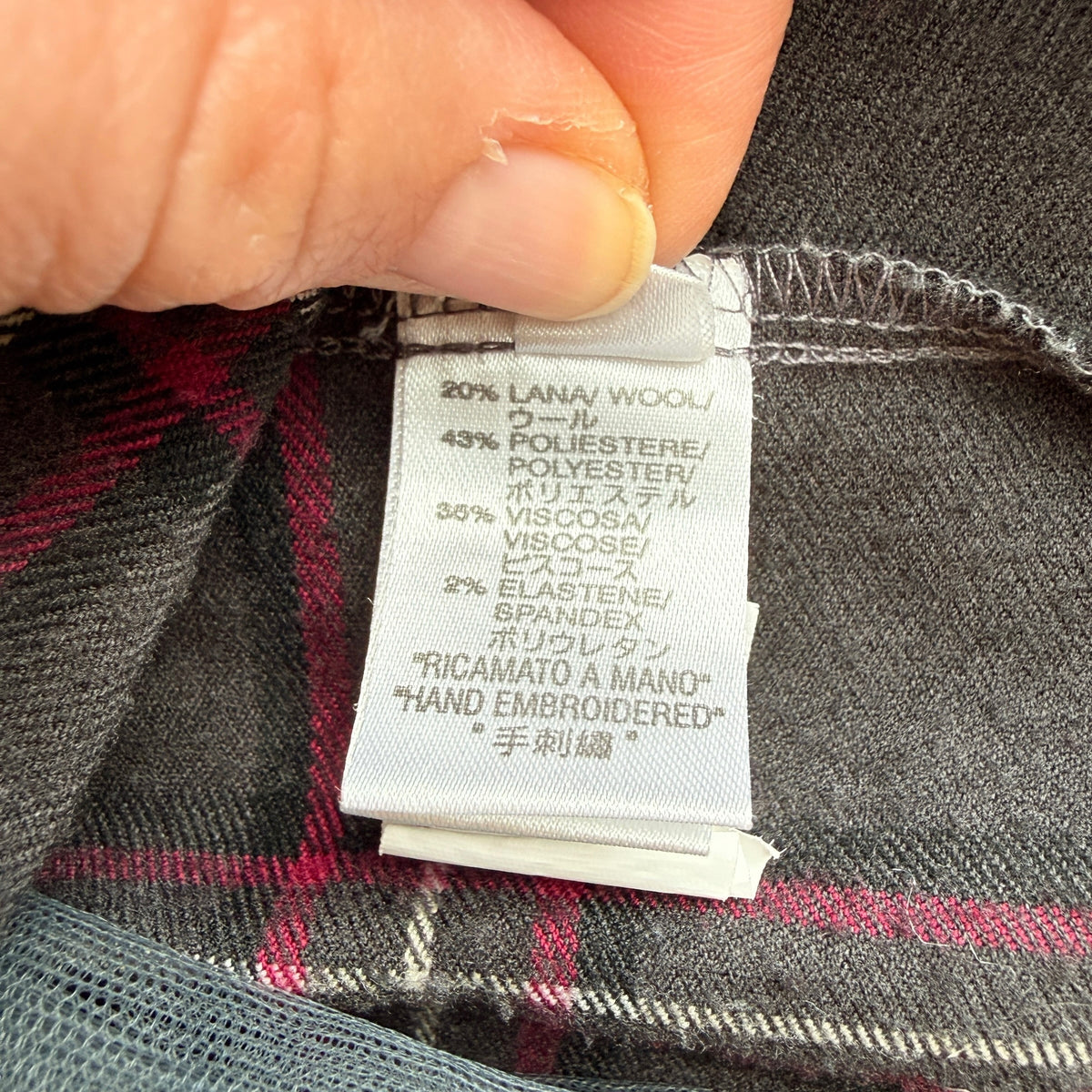 Abito misto lana con smock Malvi&co - 4 anni