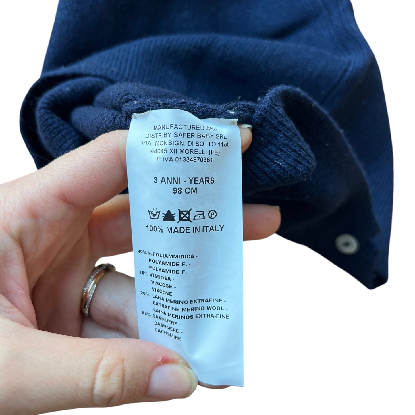 Gilet misto lana J.O. Milano - 3 anni