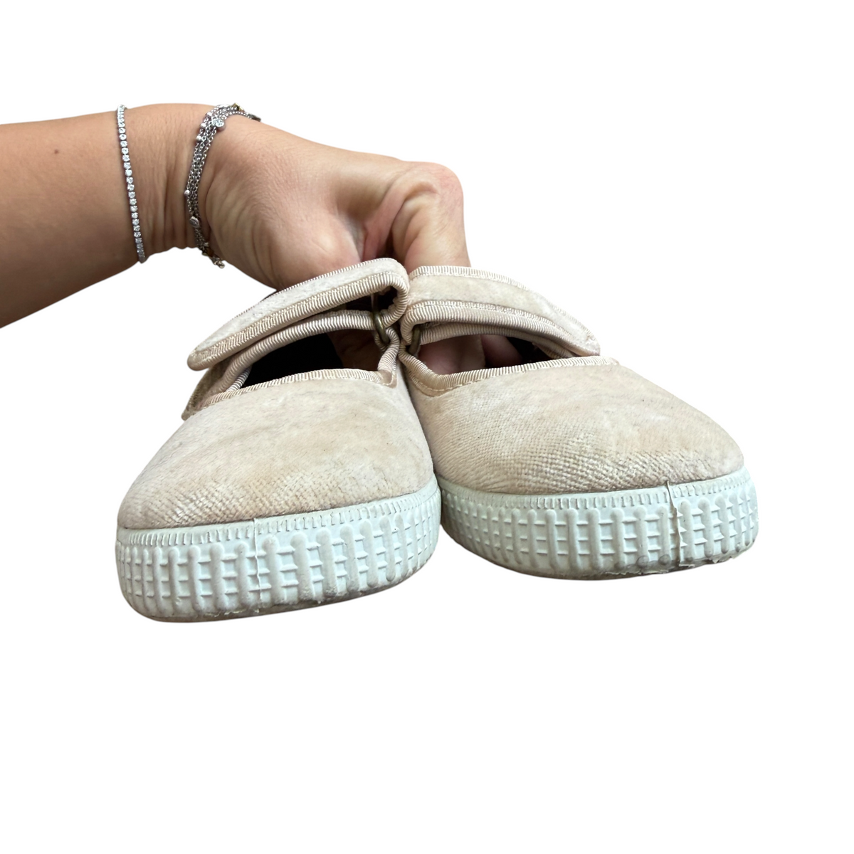 Ballerine mod. Mary Jane in velluto Hampton Canvas - numero 32