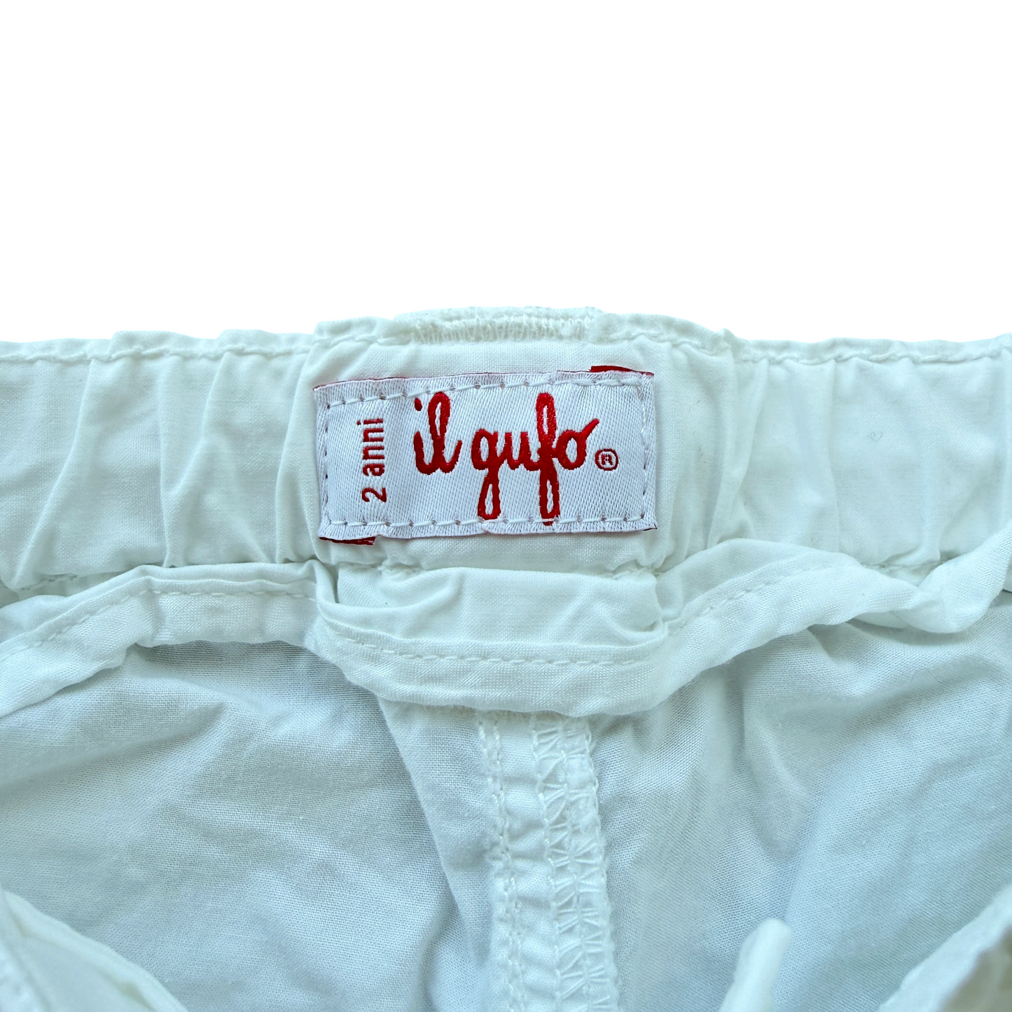 Pantaloni cargo bianchi Il Gufo - 2 anni