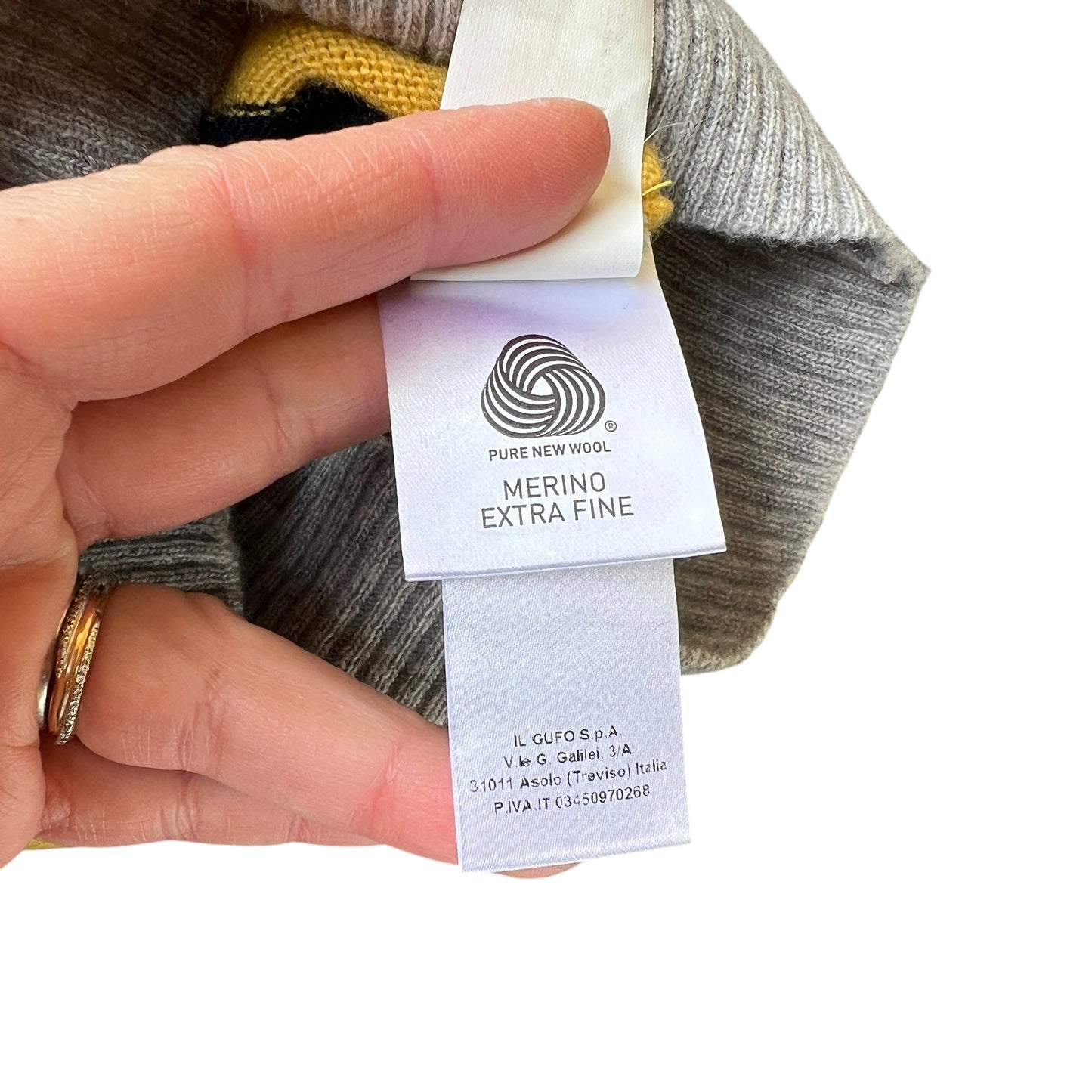 Maglione 100% lana a righe Il Gufo - 2 anni