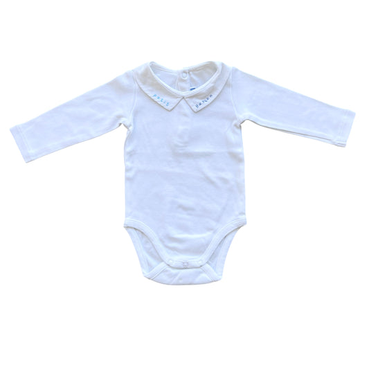 Body manica lunga con colletto ricamato Jacadi - 6 mesi