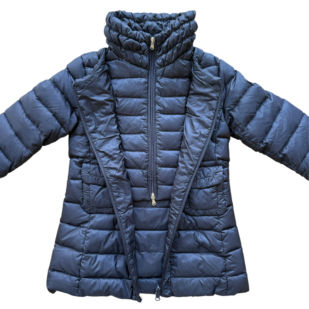 Moncler down jacket with logo on the back - 12/18 months
