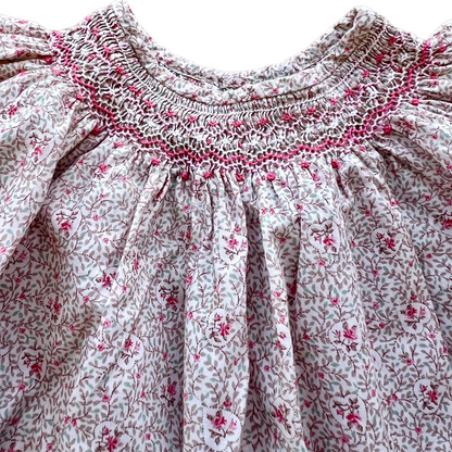 Blusa liberty con smock fatto a mano Bonpoint - 12 mesi
