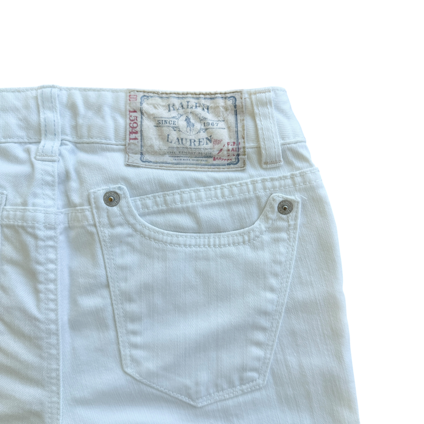 Bermuda jeans bianchi Ralph Lauren - 10 anni