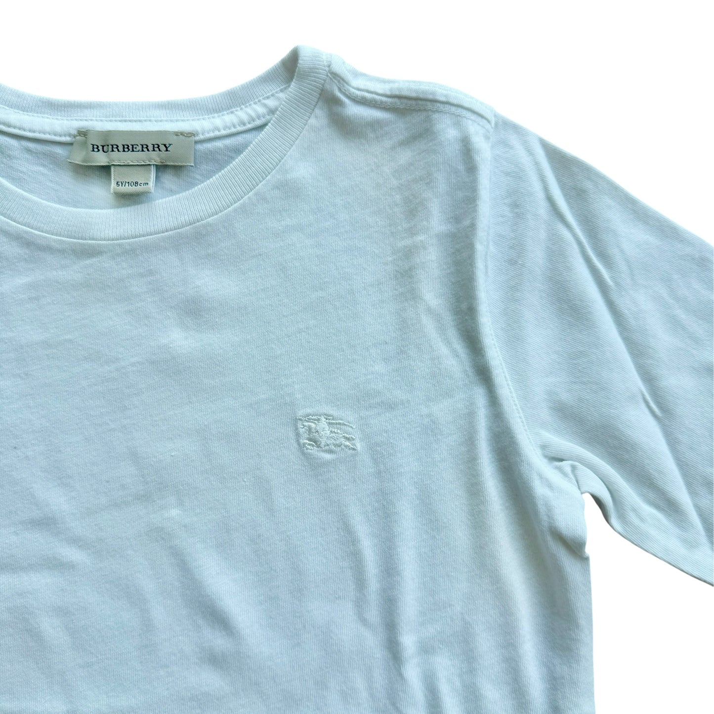 Maglia manica lunga bianca Burberry - 5 anni