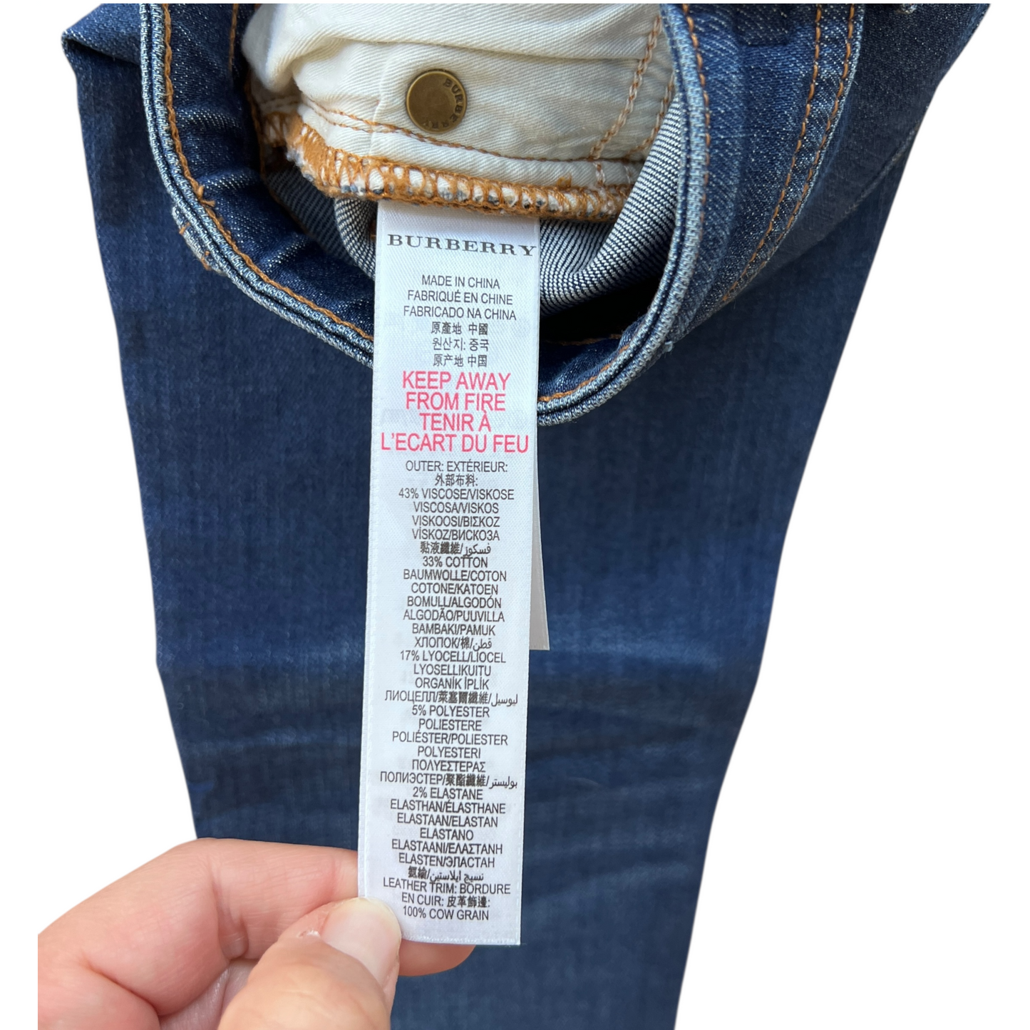 Jeans elasticizzati Burberry - 10 anni