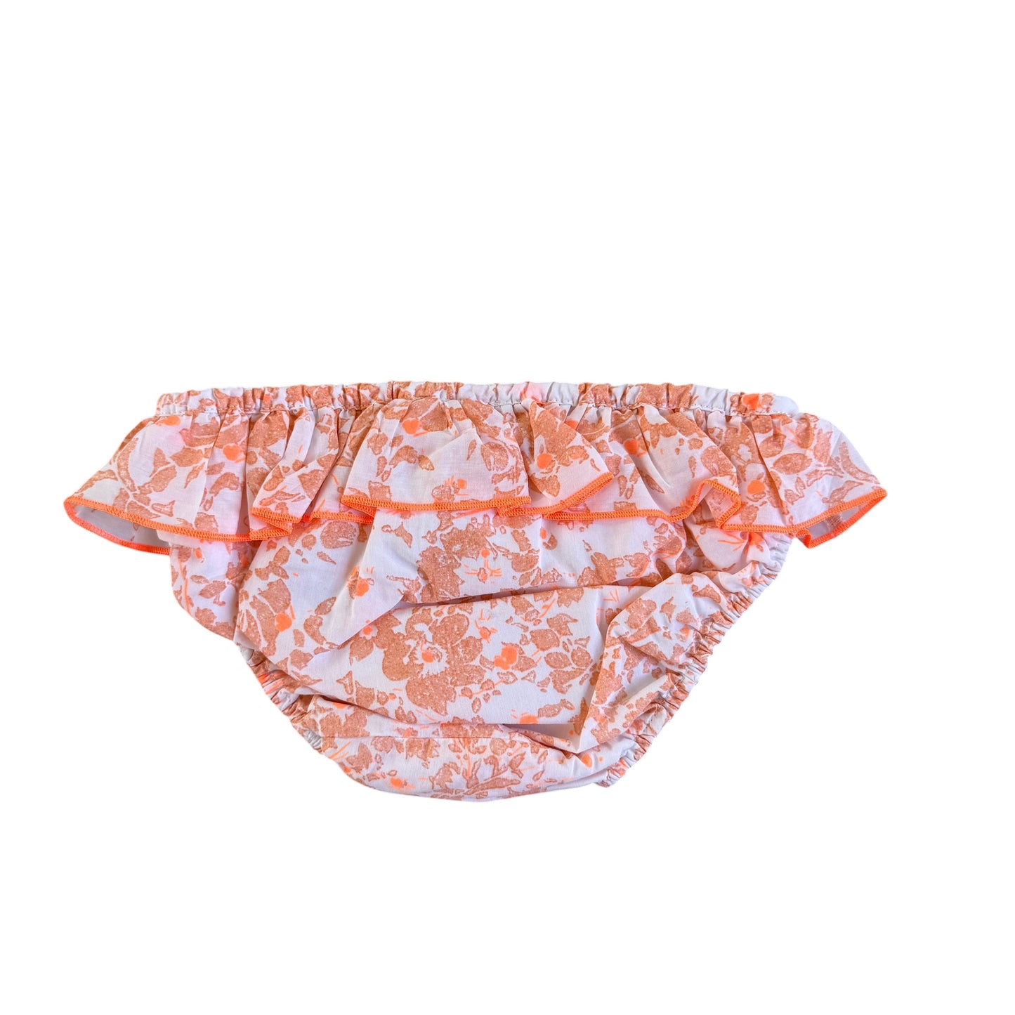 Slip da mare in cotone con balza Chloè - 6 mesi