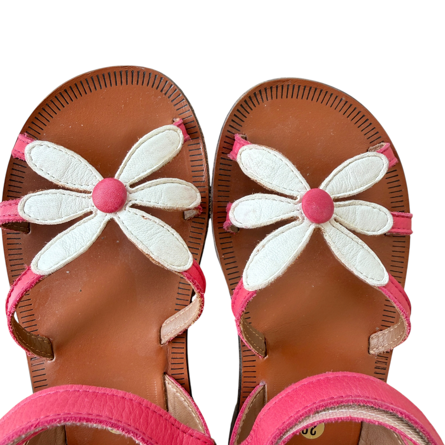 Sandali Margherita Pelle Fucsia PèPè - Numero 29