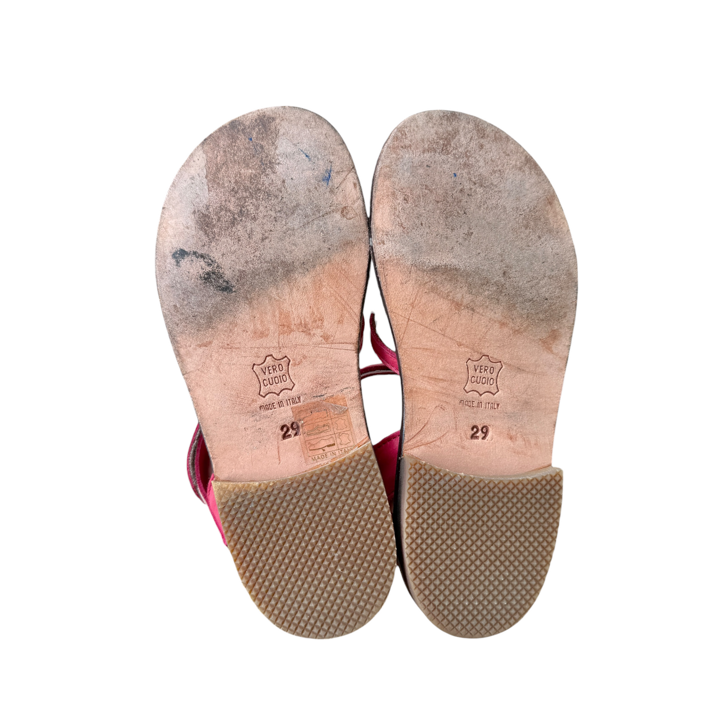 Sandali Margherita Pelle Fucsia PèPè - Numero 29