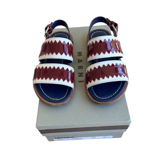 Sandali pelle e vernice Marni - numero 30