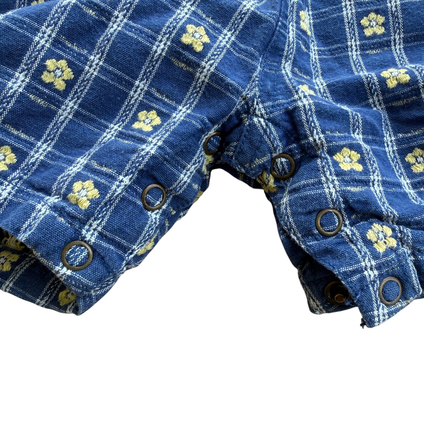 Salopette Corta Jacquard Fiori OshKosh - 9/12 Mesi