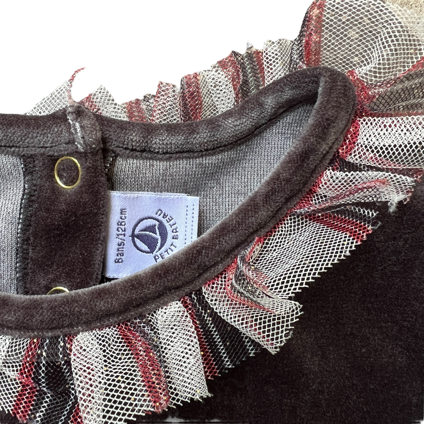 Abito velluto e tulle Petit Bateau - 6 anni