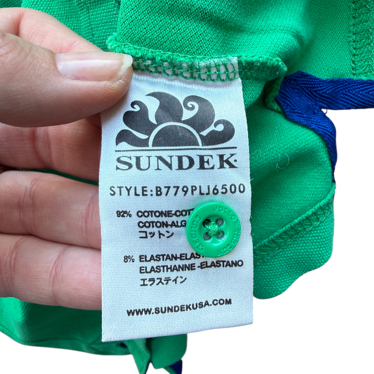 Polo manica corta verde Sundek - 4 anni