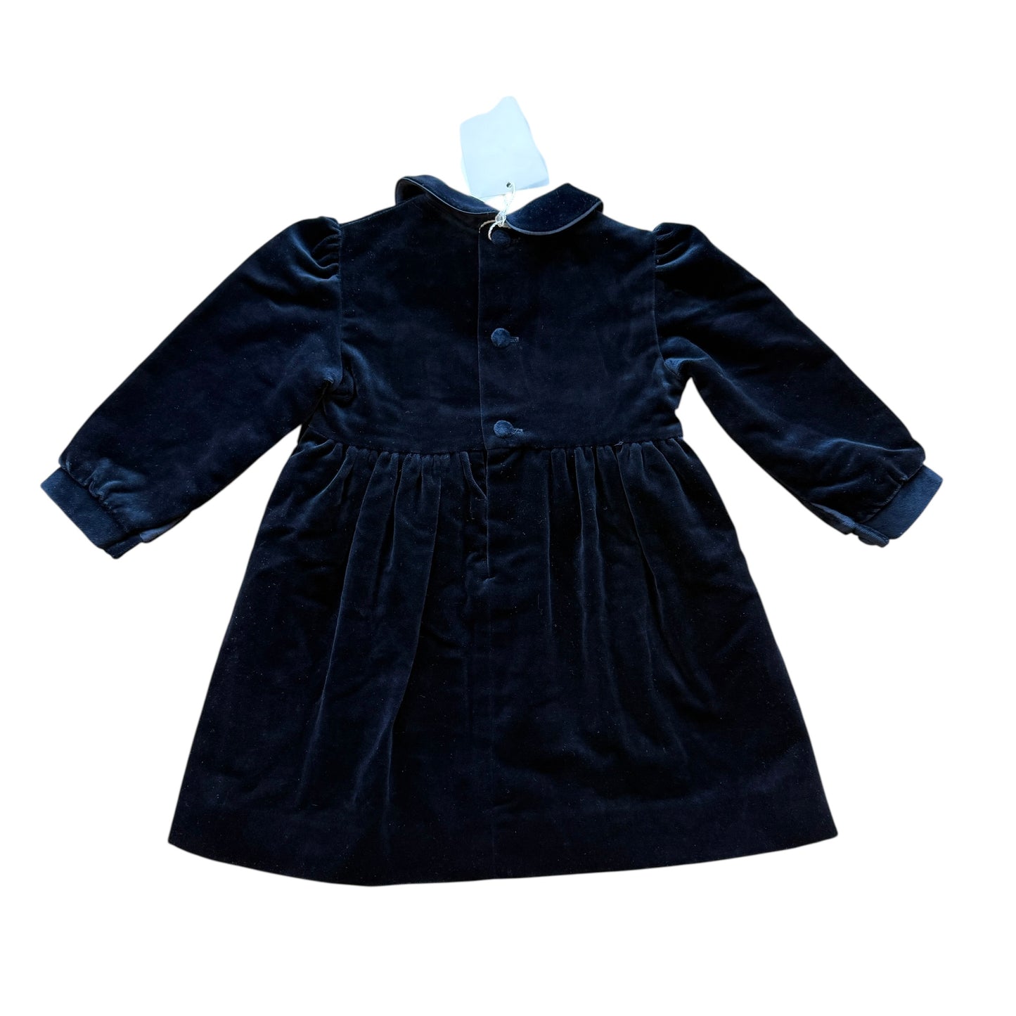 Abito velluto blu notte Aletta - 9/12 mesi