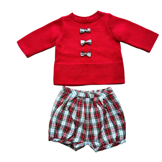 Completo Jacadi scozzese - 3 mesi