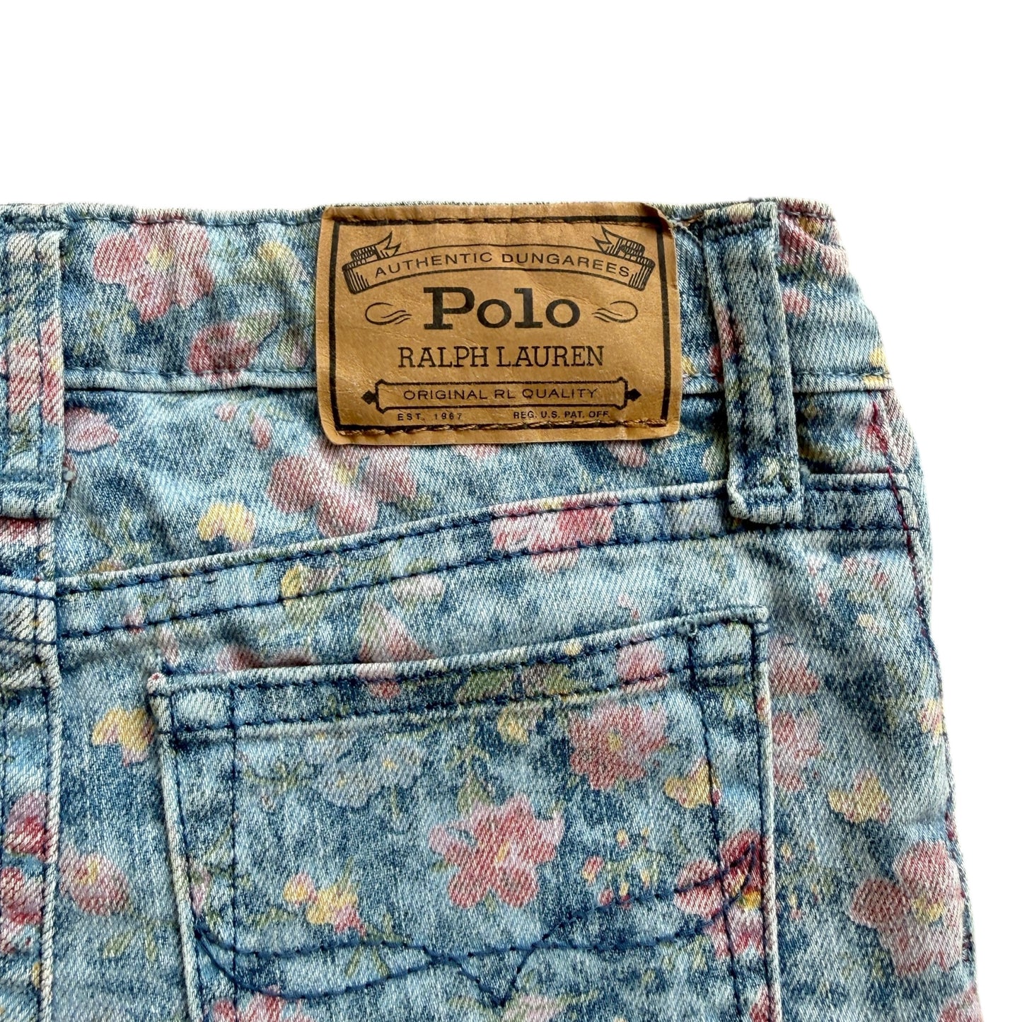Jeans fiori mod. Bowery skinny Polo Ralph Lauren - 6 anni