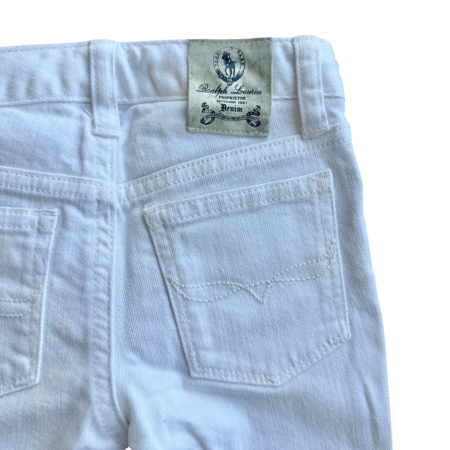 Jeans bianchi mod. Bowery skinny Ralph Lauren - 3 anni