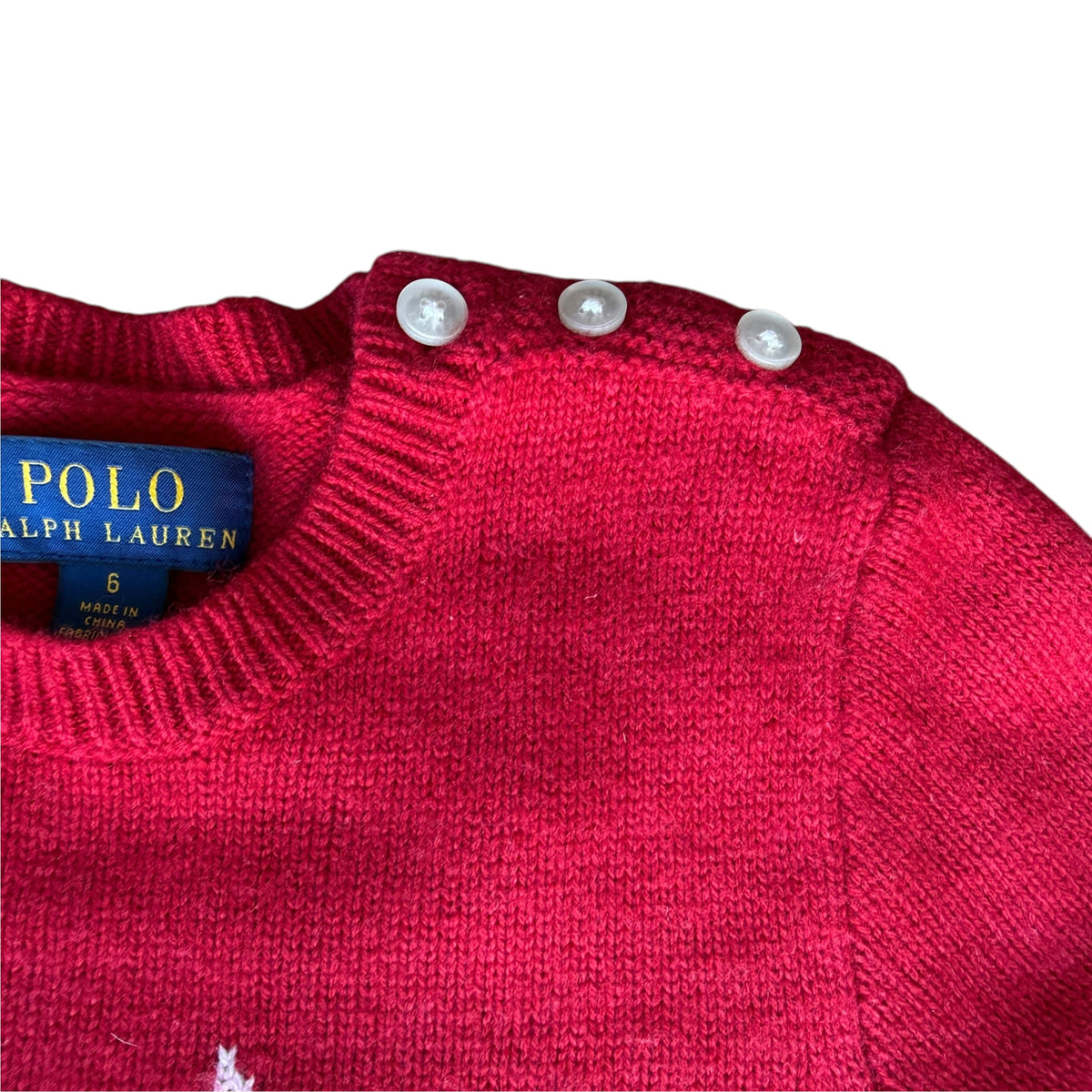 Maglione rosso Polo Ralph Lauren - 6 anni