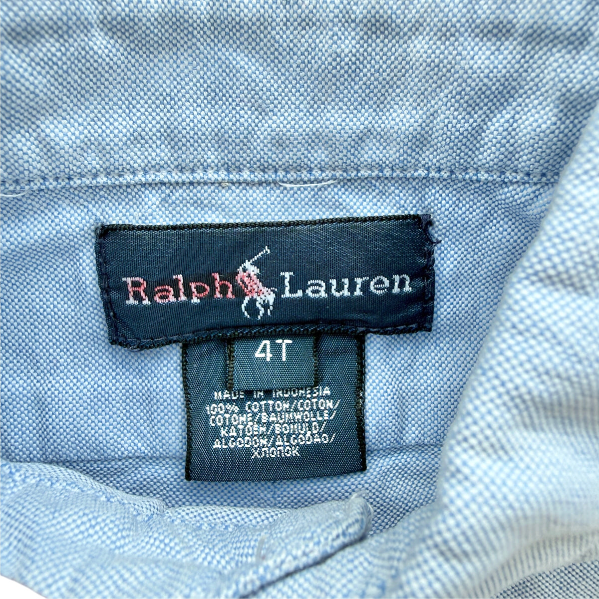 Camicia Oxford azzurra Ralph Lauren - 4 anni
