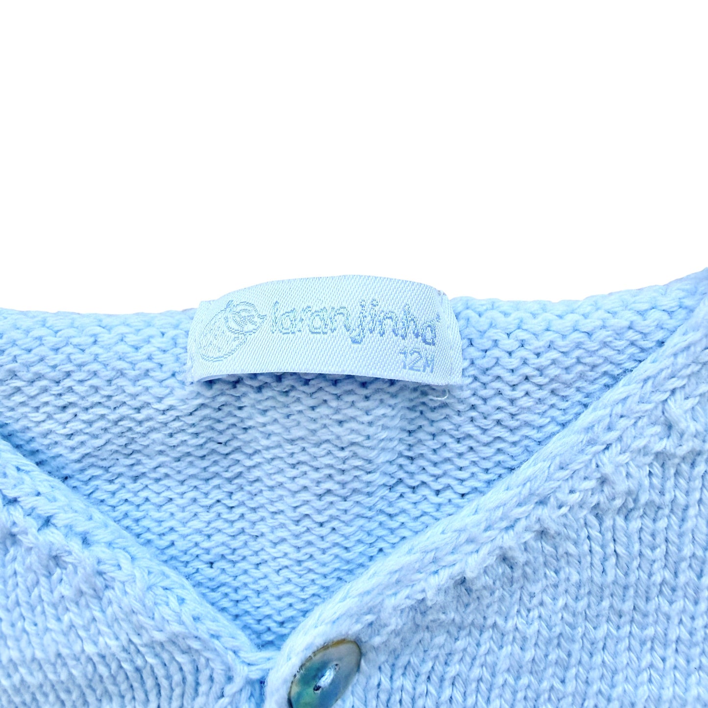 Cardigan cotone misto lana Laranjinha - 12 mesi