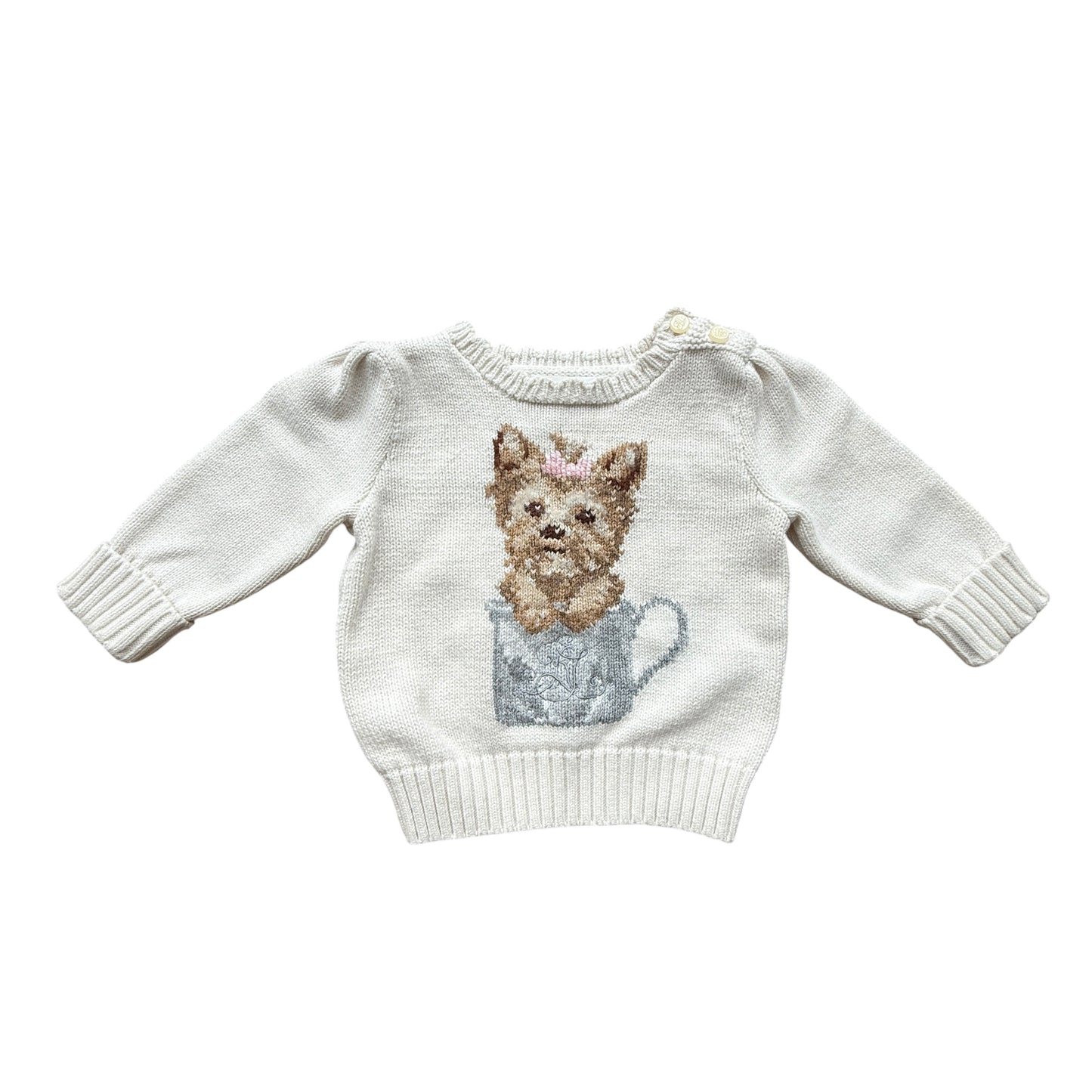 Maglioncino cotone cagnolino Ralph Lauren - 6 mesi