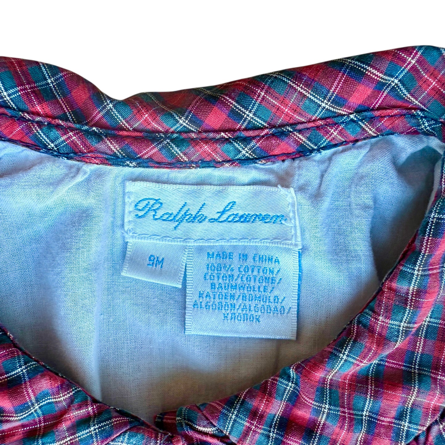 Abito retrò scozzese Ralph Lauren - 9 mesi