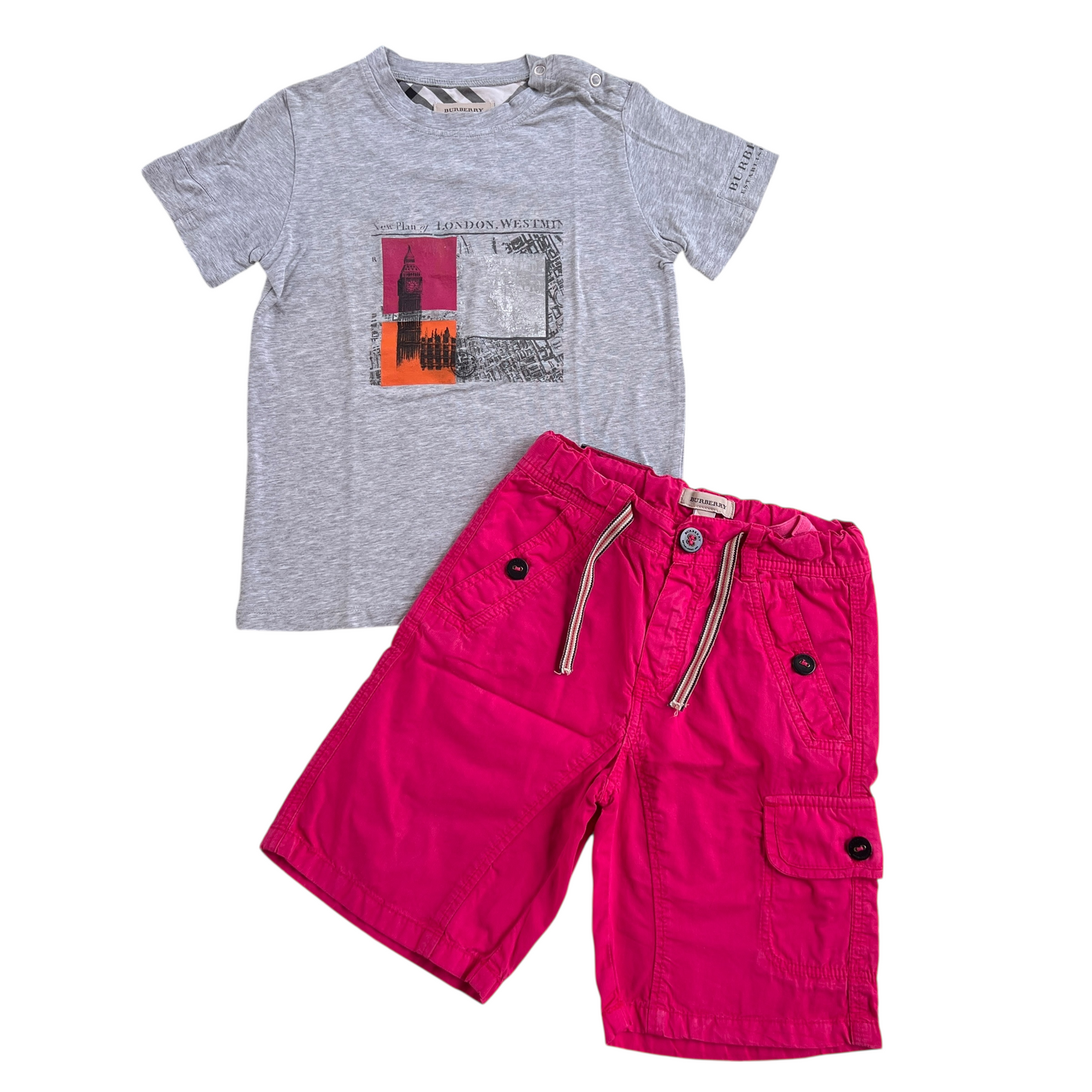 Completo T-shirt e bermuda Burberry - 4 anni