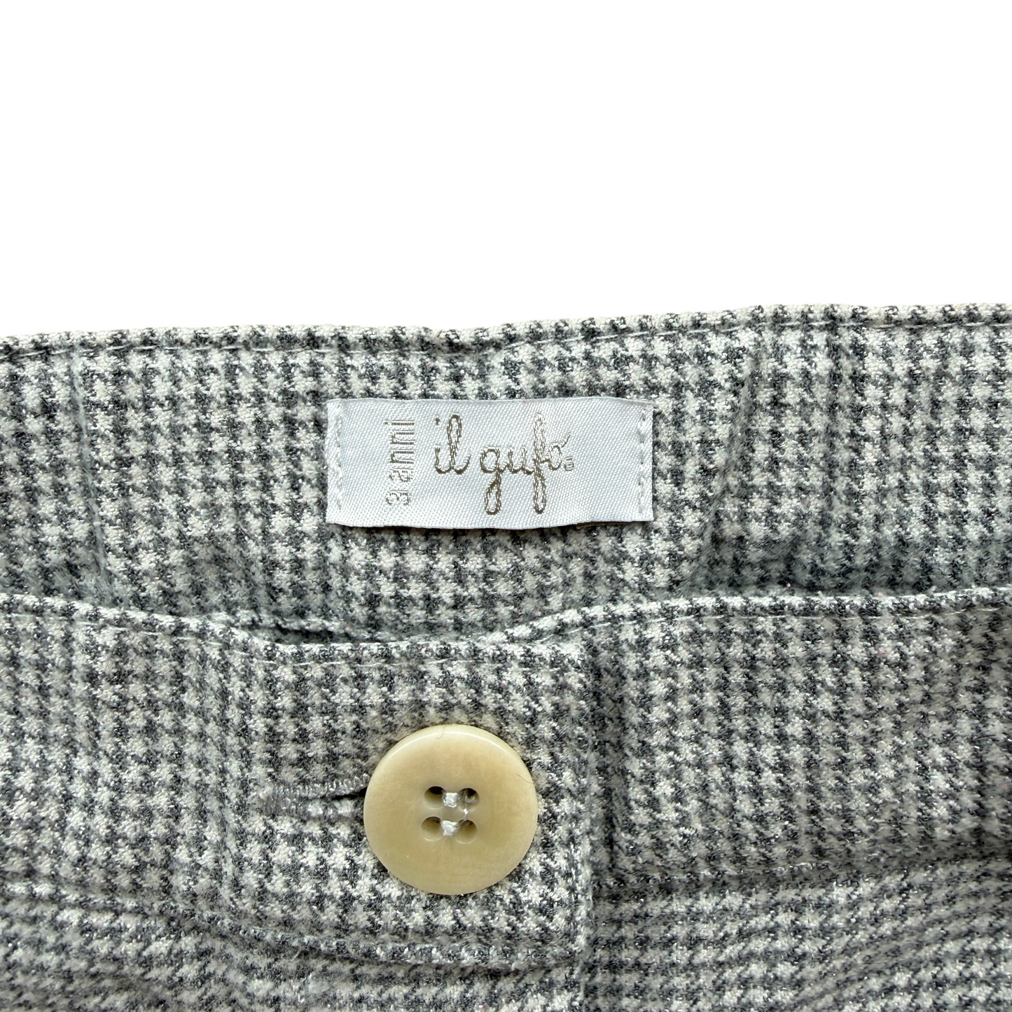 Pantaloni pied de poule grigio Il Gufo - 3 anni