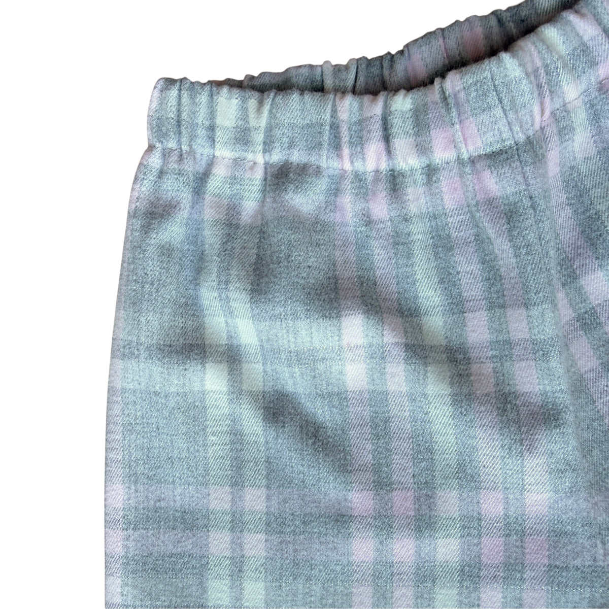 Pantaloni scozzesi grigio rosa Il Gufo - 12/18 mesi